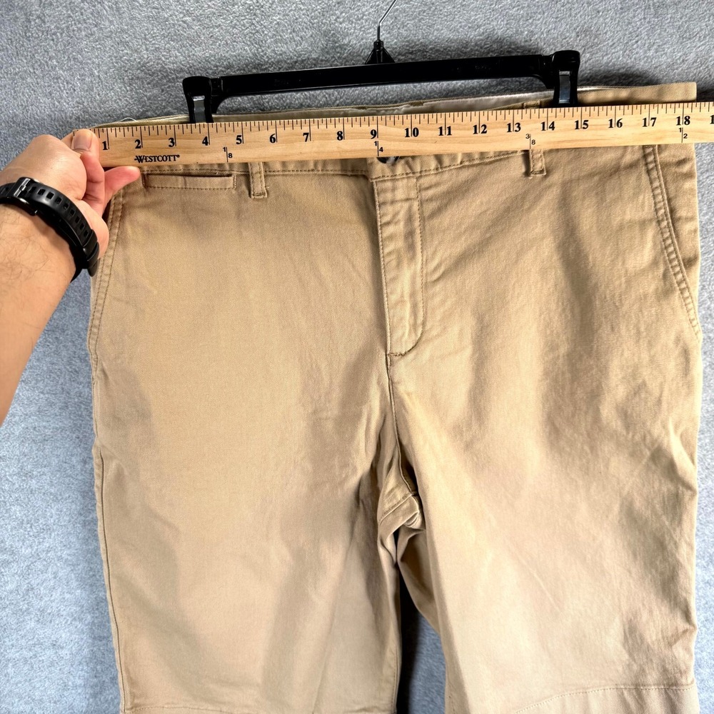 Lacoste Gabardine Shorts Men's 36 Beige Slim Fit Slash Pockets Mid-Rise Outdoor - Picture 9 of 16